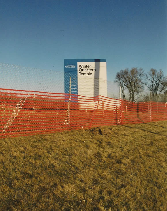 Winter Quarters Temple Construction Site